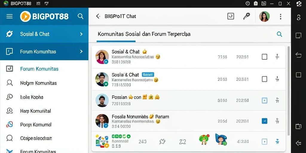 Antarmuka forum BIGPOT88 yang interaktif dan ramah pengguna.