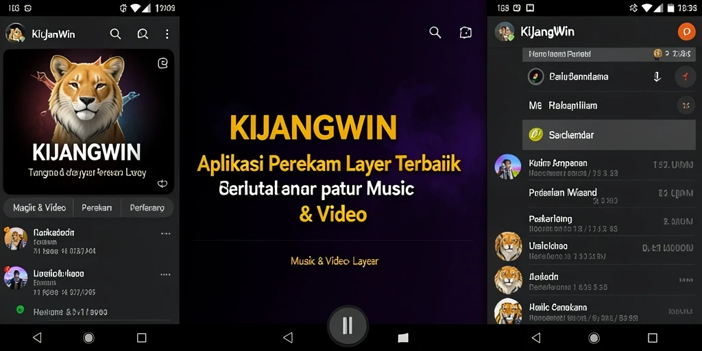 Antarmuka KIJANGWIN untuk merekam layar dengan fitur canggih.