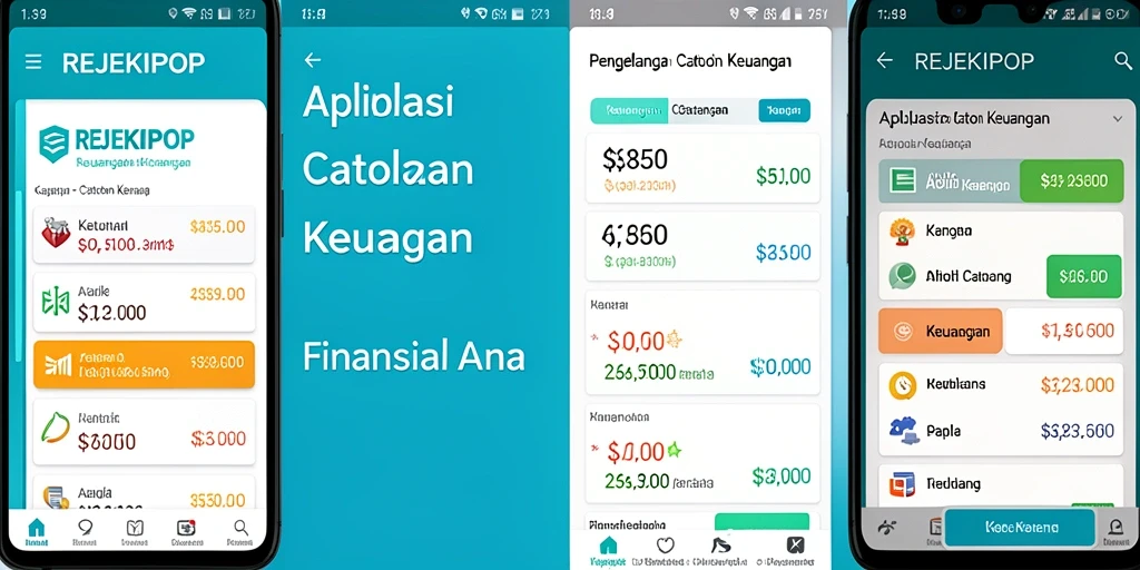 Tampilan antarmuka utama REJEKIPOP yang simpel dan fungsional.